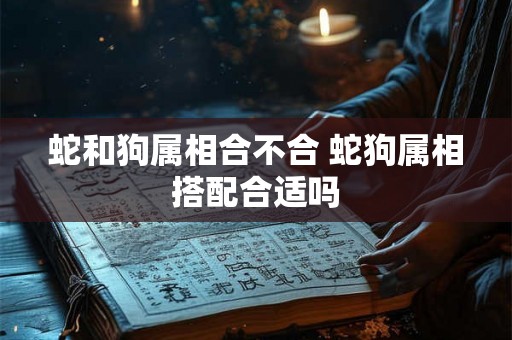蛇和狗属相合不合 蛇狗属相搭配合适吗