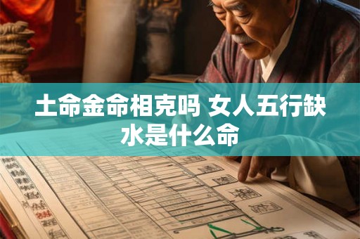 土命金命相克吗 女人五行缺水是什么命