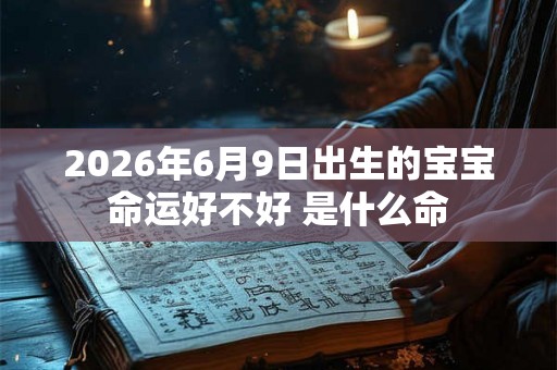 2026年6月9日出生的宝宝命运好不好 是什么命