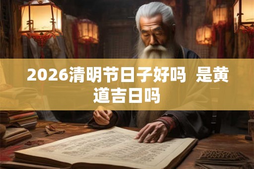 2026清明节日子好吗 是黄道吉日吗 2026清明节日子好吗 是黄道吉日吗