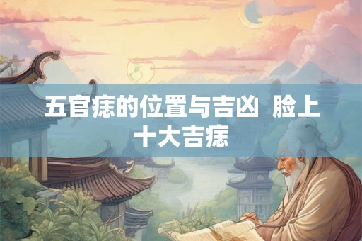 五官痣的位置与吉凶 脸上十大吉痣 五官痣的位置与吉凶 脸上十大吉痣