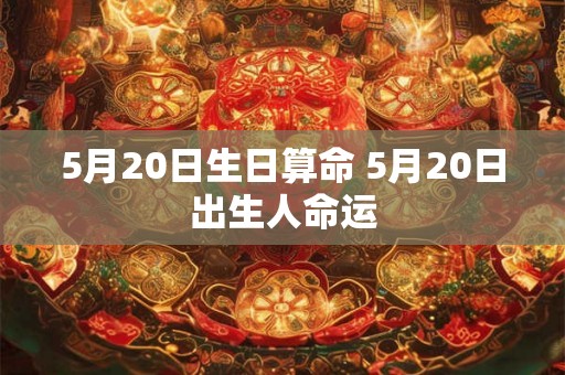 5月20日生日算命 5月20日出生人命运