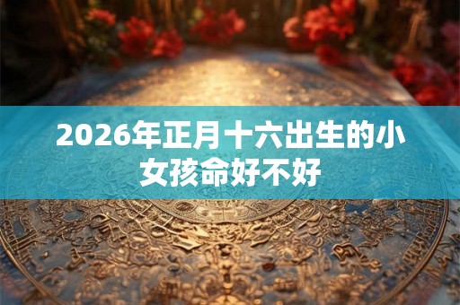 2026年正月十六出生的小女孩命好不好
