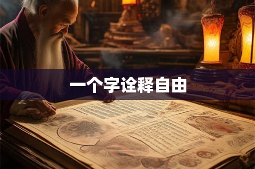 一个字诠释自由