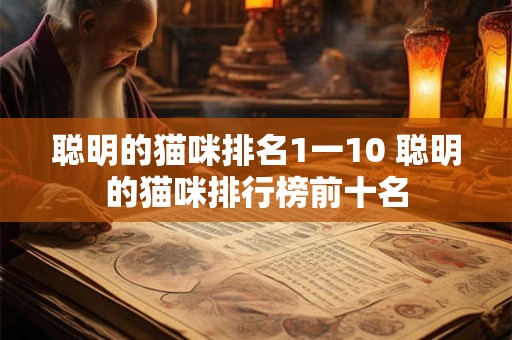 聪明的猫咪排名1一10 聪明的猫咪排行榜前十名