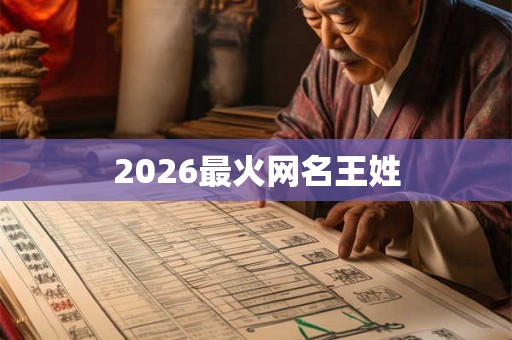 2026最火网名王姓