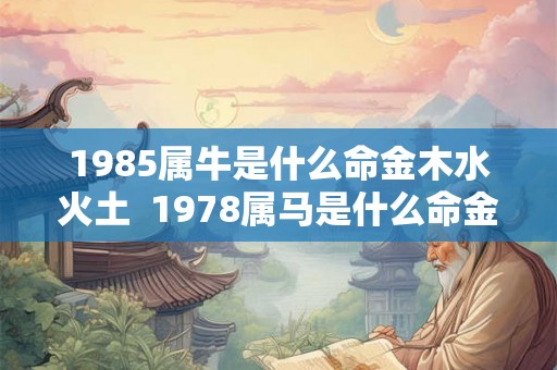 1985属牛是什么命金木水火土 1978属马是什么命金木水火土 1985属牛是什么命金木水火土 1978属马是什么命金木水火土