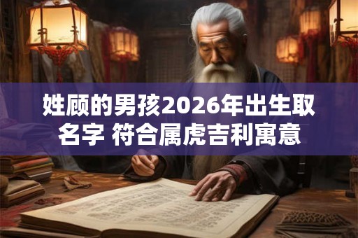 姓顾的男孩2026年出生取名字 符合属虎吉利寓意