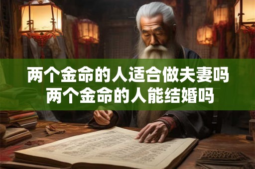两个金命的人适合做夫妻吗 两个金命的人能结婚吗 两个金命的人适合做夫妻吗 两个金命的人能结婚吗