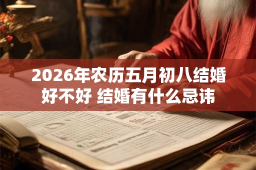 2026年农历五月初八结婚好不好 结婚有什么忌讳
