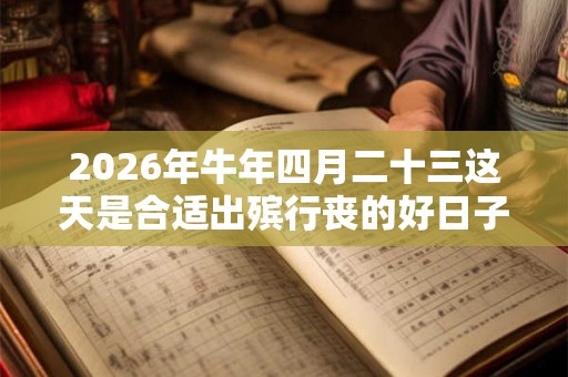 2026年牛年四月二十三这天是合适出殡行丧的好日子吗