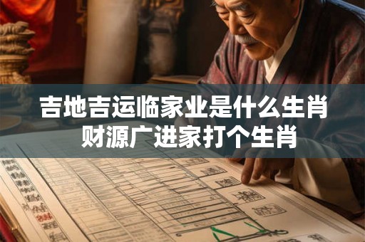 吉地吉运临家业是什么生肖 财源广进家打个生肖 吉地吉运临家业是什么生肖 财源广进家打个生肖