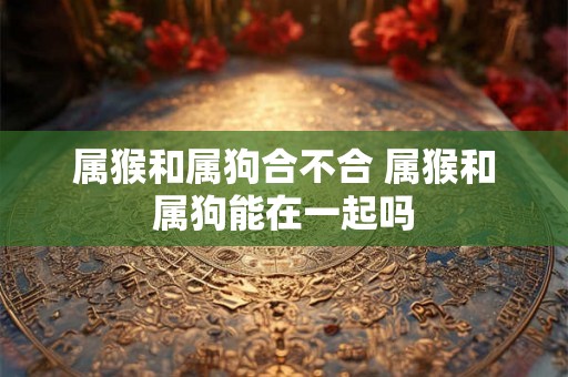 属猴和属狗合不合 属猴和属狗能在一起吗 属猴和属狗合不合 属猴和属狗能在一起吗