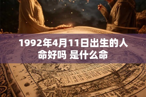 1992年4月11日出生的人命好吗 是什么命 1992年4月11日出生的人命好吗 是什么命
