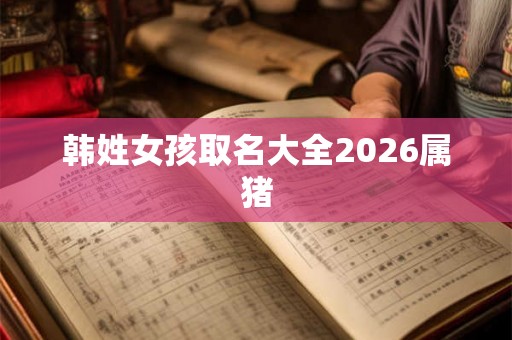 韩姓女孩取名大全2026属猪