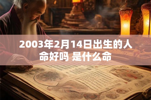 2003年2月14日出生的人命好吗 是什么命