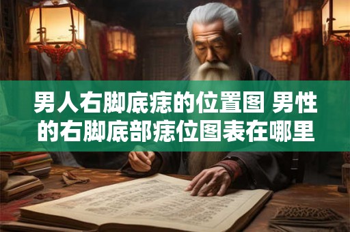 男人右脚底痣的位置图 男性的右脚底部痣位图表在哪里
