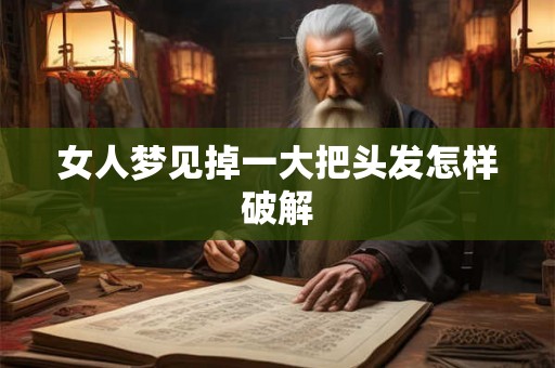 女人梦见掉一大把头发怎样破解 女人梦见掉一大把头发怎样破解