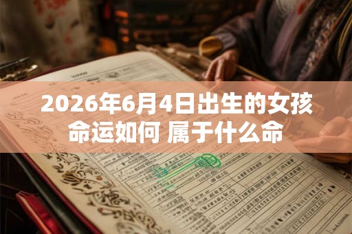 2026年6月4日出生的女孩命运如何 属于什么命