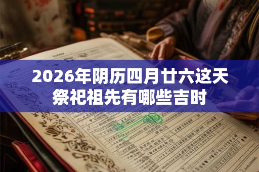 2026年阴历四月廿六这天祭祀祖先有哪些吉时