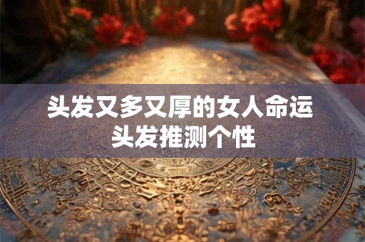 头发又多又厚的女人命运 头发推测个性 头发又多又厚的女人命运 头发推测个性