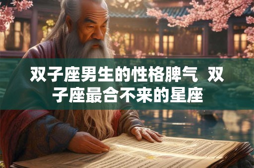 双子座男生的性格脾气 双子座最合不来的星座 双子座男生的性格脾气 双子座最合不来的星座