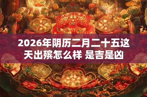 2026年阴历二月二十五这天出殡怎么样 是吉是凶