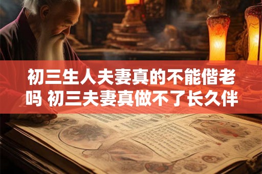 初三生人夫妻真的不能偕老吗 初三夫妻真做不了长久伴侣