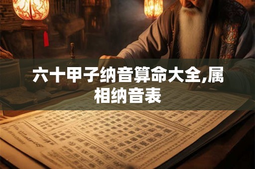 六十甲子纳音算命大全,属相纳音表 六十甲子纳音算命大全,属相纳音表