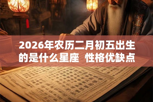 2026年农历二月初五出生的是什么星座  性格优缺点