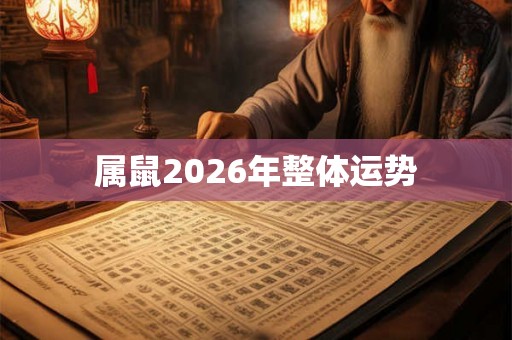 属鼠2026年整体运势