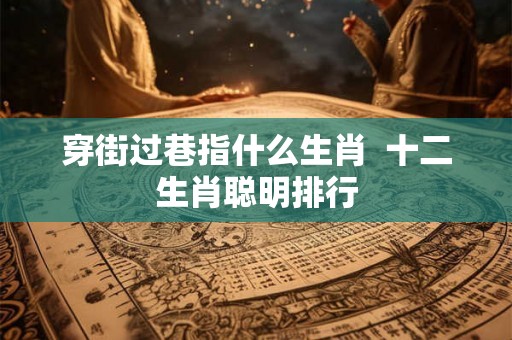 穿街过巷指什么生肖  十二生肖聪明排行