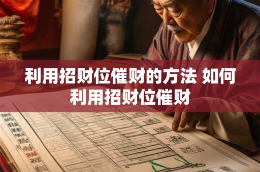 利用招财位催财的方法 如何利用招财位催财