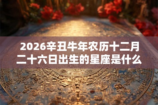 2026辛丑牛年农历十二月二十六日出生的星座是什么 2026辛丑牛年农历十二月二十六日出生的星座是什么