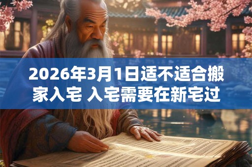 2026年3月1日适不适合搬家入宅 入宅需要在新宅过夜吗 2026年3月1日适不适合搬家入宅 入宅需要在新宅过夜吗