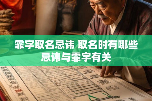 霏字取名忌讳 取名时有哪些忌讳与霏字有关