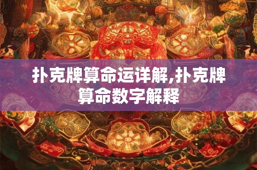扑克牌算命运详解,扑克牌算命数字解释
