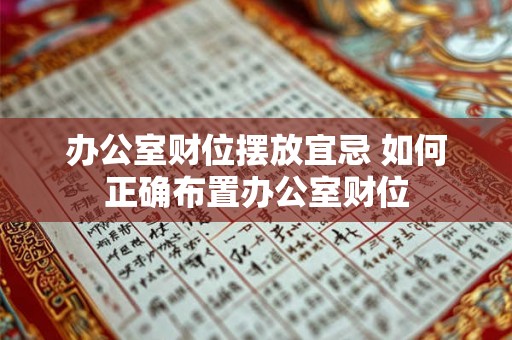 办公室财位摆放宜忌 如何正确布置办公室财位