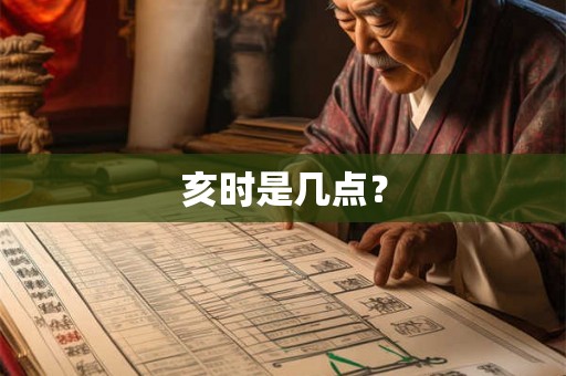 亥时是几点？