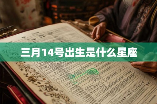 三月14号出生是什么星座