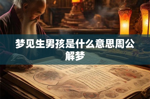 梦见生男孩是什么意思周公解梦