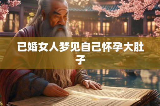 已婚女人梦见自己怀孕大肚子