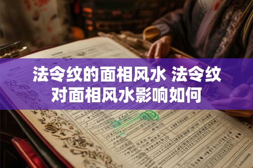 法令纹的面相风水 法令纹对面相风水影响如何