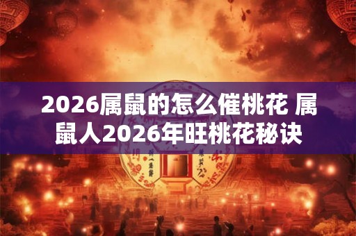 2026属鼠的怎么催桃花 属鼠人2026年旺桃花秘诀