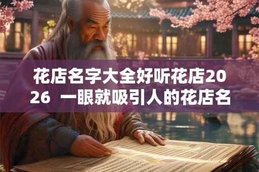 花店名字大全好听花店2026 一眼就吸引人的花店名 花店名字大全好听花店2026 一眼就吸引人的花店名