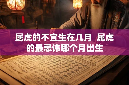 属虎的不宜生在几月  属虎的最忌讳哪个月出生