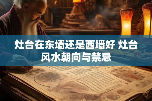 灶台在东墙还是西墙好 灶台风水朝向与禁忌