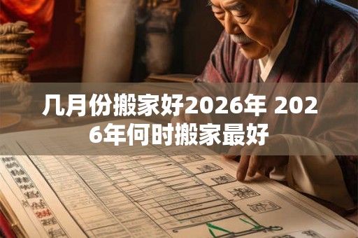 几月份搬家好2026年 2026年何时搬家最好