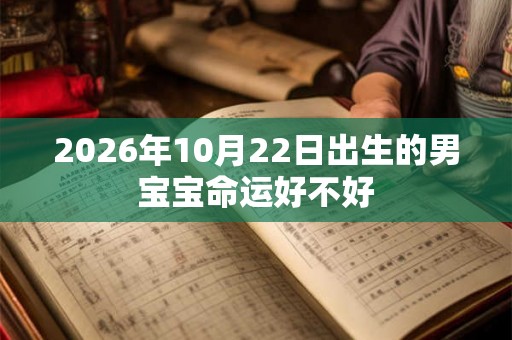 2026年10月22日出生的男宝宝命运好不好
