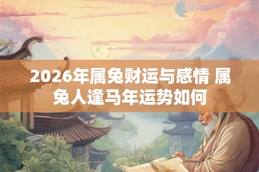 2026年属兔财运与感情 属兔人逢马年运势如何
